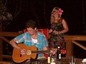 Canadian guests at Vanilla Hills Lodge treat other guests to an impromptu concert, Cayo, Belize – Best Places In The World To Retire – International Living